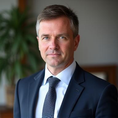 Porträtfoto von Markus Richter, einem Mann in Anzug und Krawatte.